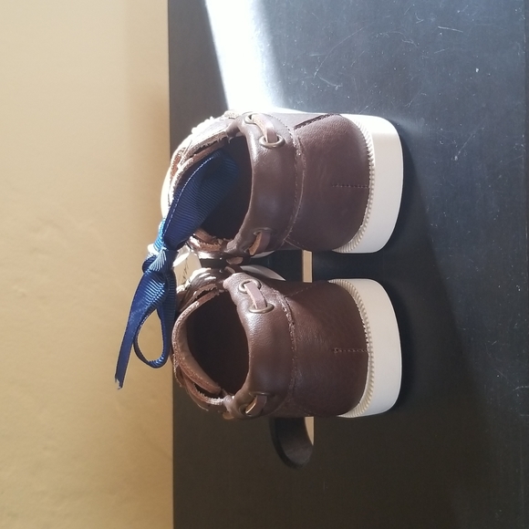 Janie and Jack baby leather boater shoes size 4 NWT and NBW - Picture 3 of 7